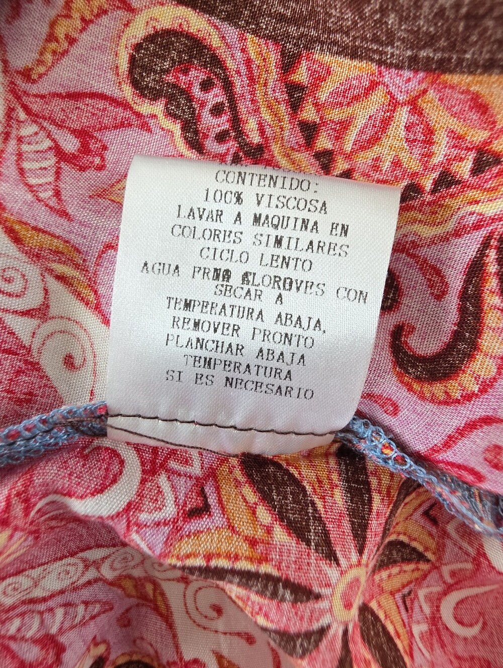 Aziza Embroidered Floral Tassel Tie Boho Tunic Blouse Medium - Picture 9 of 9
